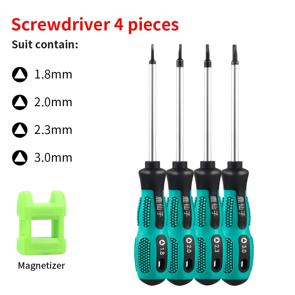 LUXIANZI Torx Screwdriver Set Hand Multi-tool Kit Magnetic Bit Insulated Handle Screw Driver Repair Tools For Home Manual