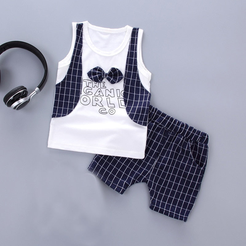 1 set kids boys Summer outfits 1-3 years boys Toddler kids baby boys outfits cotton Tee+Shorts Pants clothes Set cool cartoon