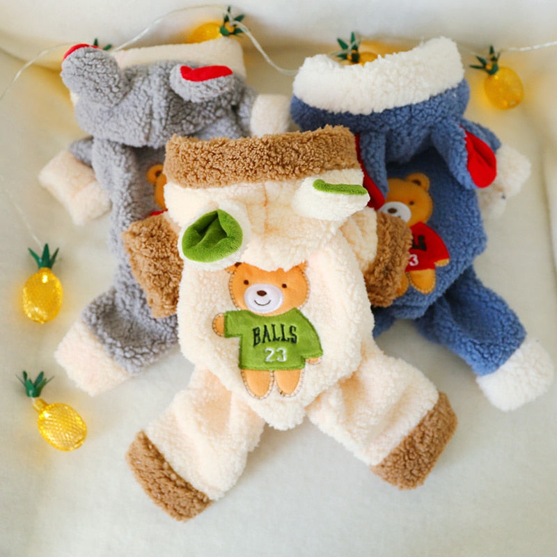 PETCIRCLE Dog Clothes Winter-Autumn Teddy Puppy Dog Bulldog Chihuahua Autumn Cat Clothes Pet Clothes Bear Big Change Coat
