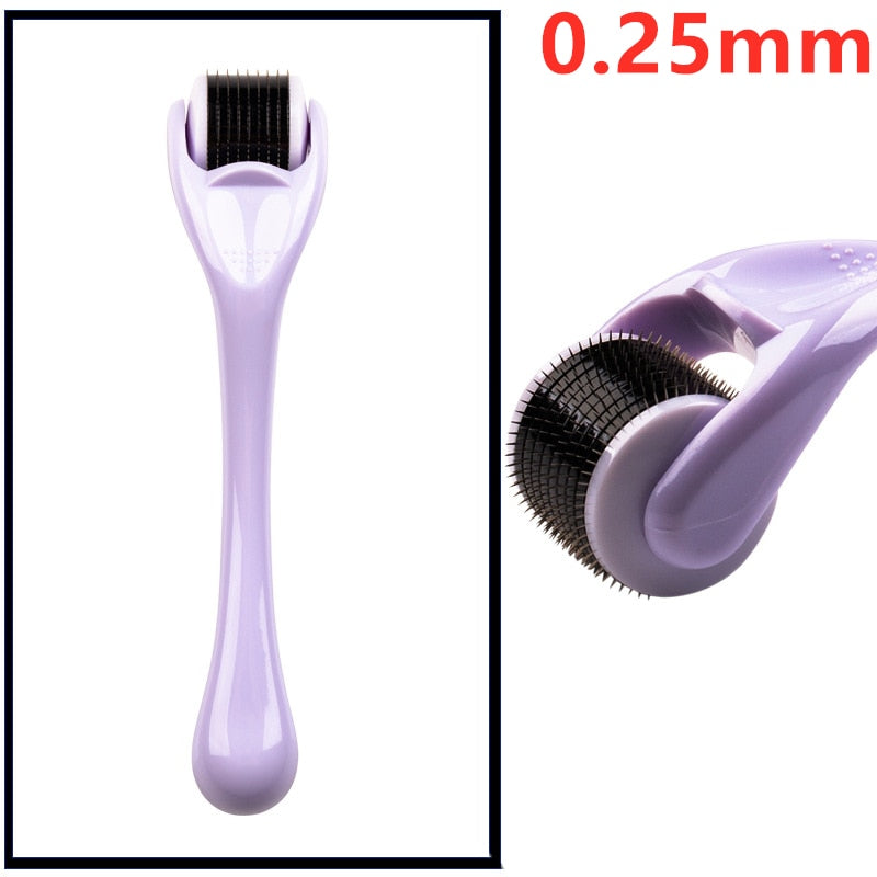 Derma Roller for Skin,Beard & Hair 0.2mm\0.25mm\0.3mm needle- Micro Face Roll Tool 540 Needles for Facial,Body & Hair Growth