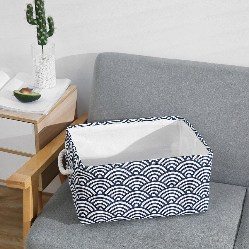 Home Supplies Free Shipping Folding Linen Organizer Box Baby Toys Socks Clothes Book Gadget House Office Laundry Basket Storage