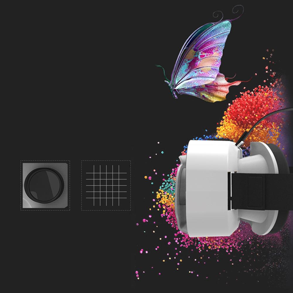 VR SHINECON VR Glasses Universal Virtual Reality Glasses for Mobile Games 360 HD Movies Compatible with 4.7-6.53'' Smartphone