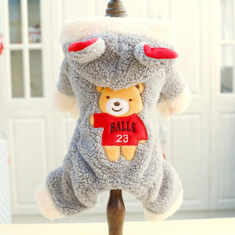 PETCIRCLE Dog Clothes Winter-Autumn Teddy Puppy Dog Bulldog Chihuahua Autumn Cat Clothes Pet Clothes Bear Big Change Coat