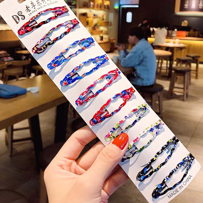 10/20/30/40 New Girls Cute Colorful Waterdrop Shape Hairpins Sweet Hair Clips Kids Barrettes Slid Clip Fashion Hair Accessories