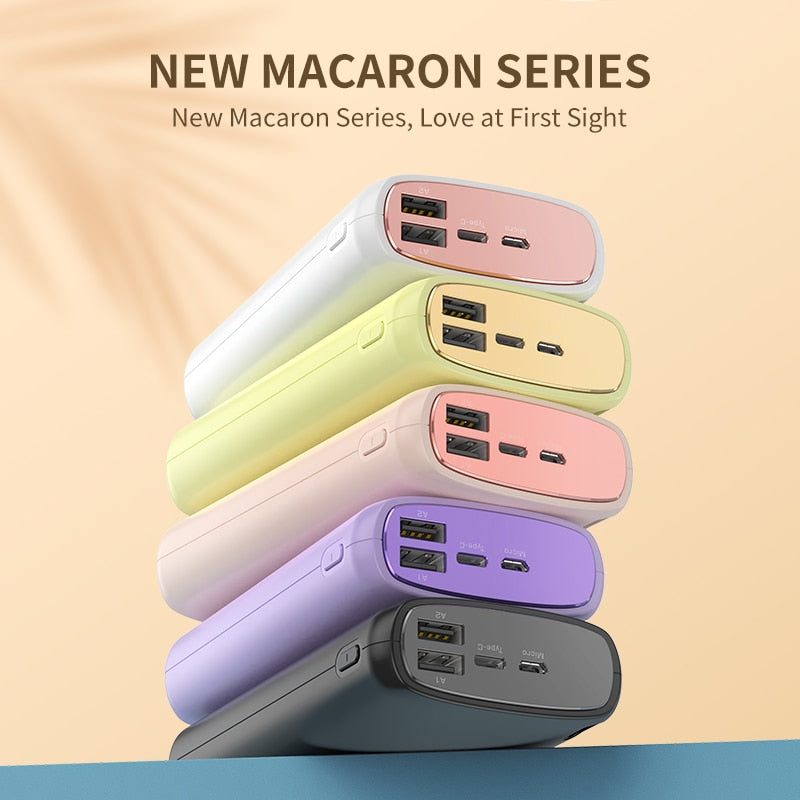 KUULAA Power Bank 20000mAh Portable Power Bank Charger External Battery USB Fast Charging Power bank For iPhone Samsung Xiaomi