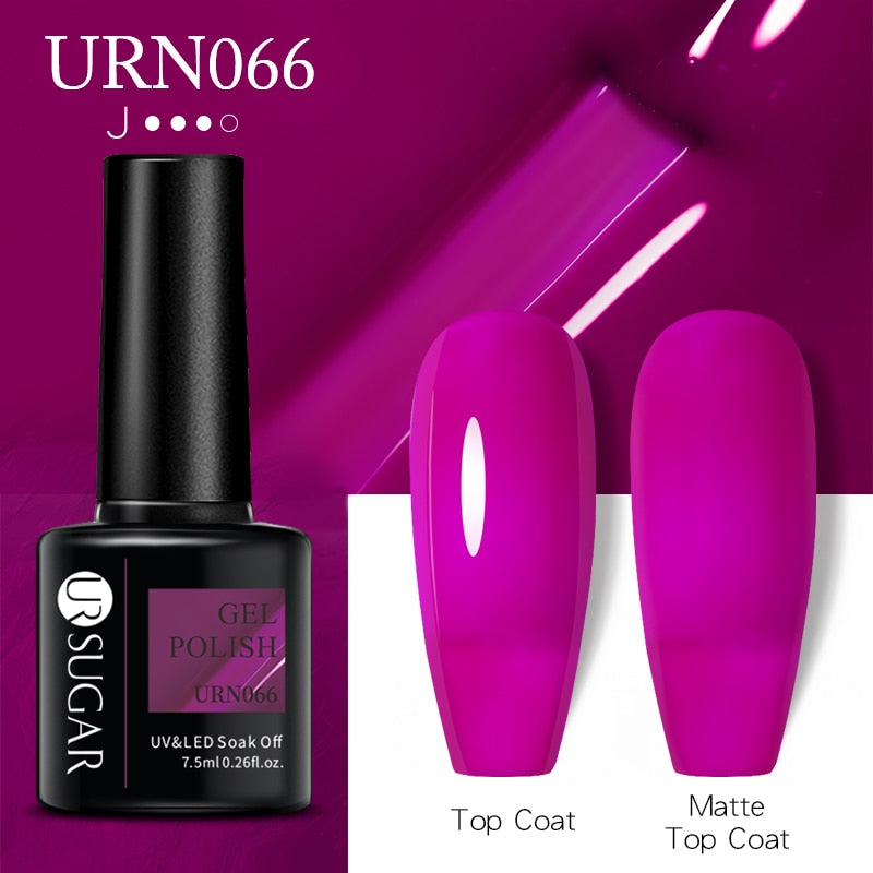 UR SUGAR 7.5ml Autumn Red Series Nail Gel Polish Gel Paint Nail Art Semi Permanent Nail Art Manicure Soak Off LED UV Nail Gel