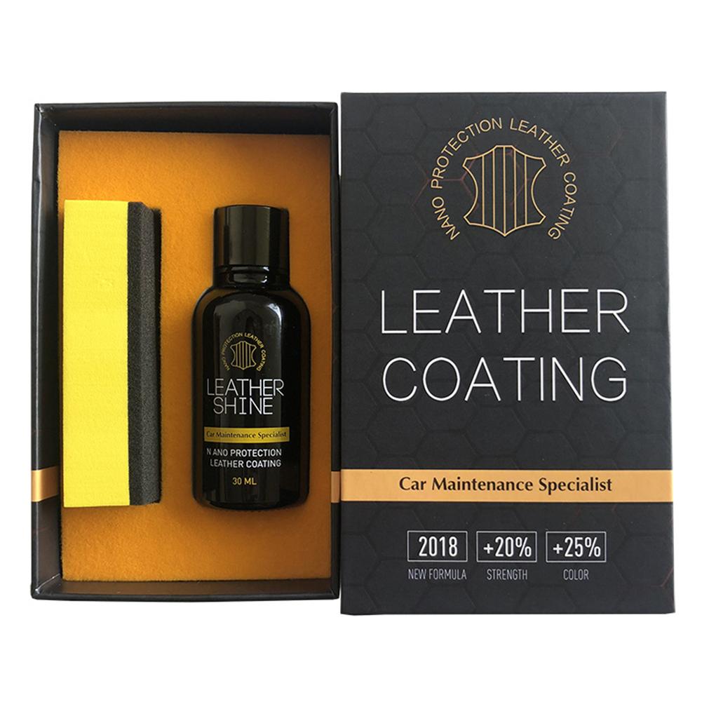 Car Leather Nano Liquid Interior Seat Care Glazing Moisturizing Protective Protection Liquid Plastic Leather Maintenance 30ML
