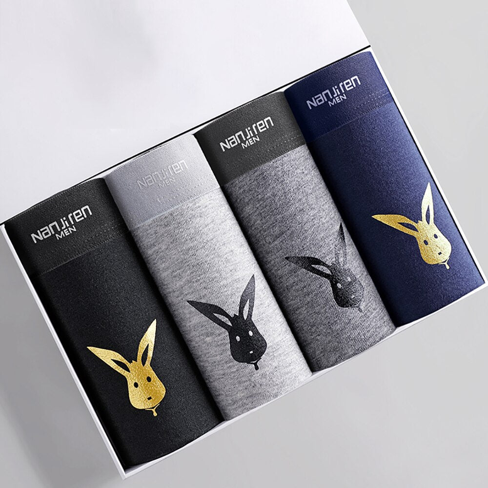 Men Boxer Shorts Men's Panties Male Underpants Calzoncillos Calecon Soft Cotton Sexy 3D Pouch Underwear Boxershorts Larger Size