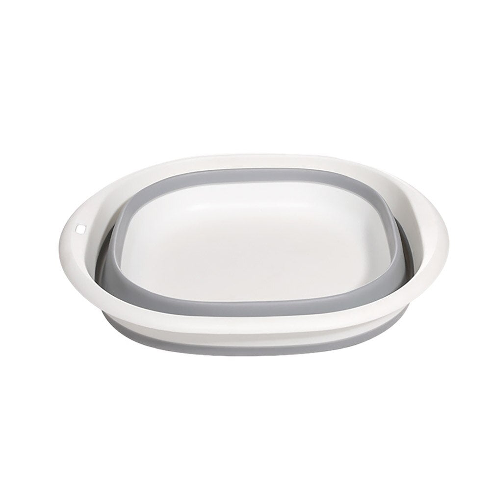 Folding Basin Kitchen Small Items Camping Supplies Housewares Household Cleaning Foldable Laundry Tub Bowl for Washing Durables