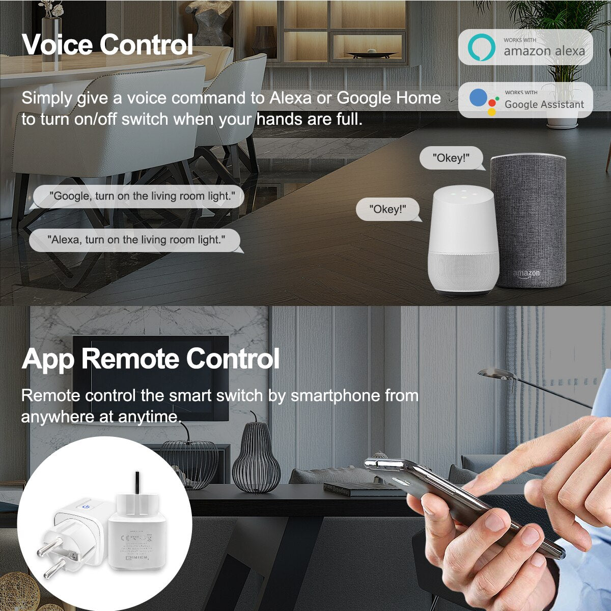 Tuya ZigBee 3.0 Smart Power Plug 16A Wireless App Voice Remote Control Socket Energy Monitor Outlet Works with Alexa Google Home