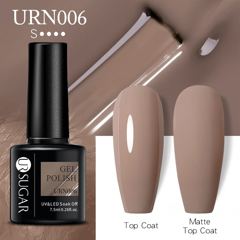 UR SUGAR 7.5ml Autumn Red Series Nail Gel Polish Gel Paint Nail Art Semi Permanent Nail Art Manicure Soak Off LED UV Nail Gel