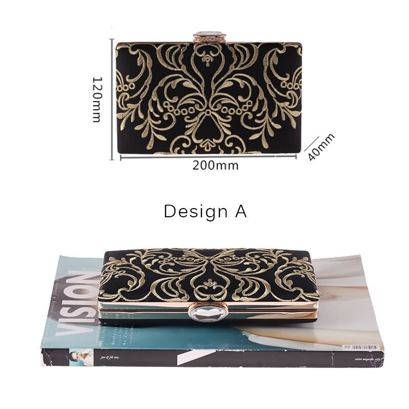 LUXY MOON Evening Bag Women's Wallet New Diamond Embroidery Flower Clutch Purse Small Hand Bags wallet Shoulder Bags ZD842