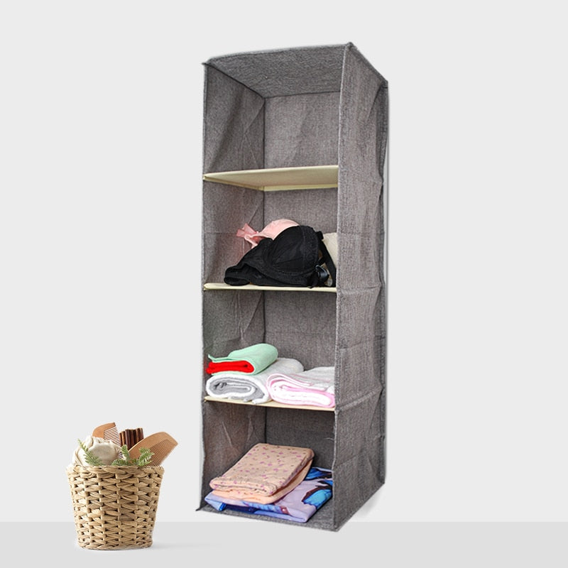 Cotton Closet Wardrobe Cabinet Organizer Hanging Pocket Drawer Clothes Storage Clothing Home Organization Drop Shipping
