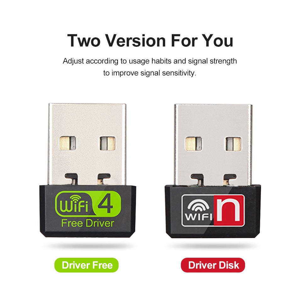 Mini USB WiFi Adapter 150Mbps Wi-Fi Adapter For PC USB Ethernet WiFi Dongle 2.4G Network Card Antena Wi Fi Receiver