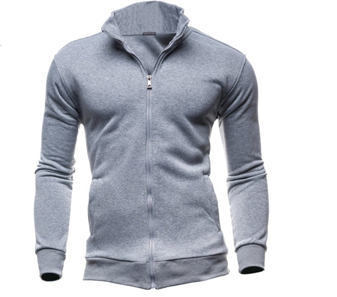 MRMT 2023 Brand New Men's No Hoodies Sweatshirts Zipper Stand Collar Men Sweatshirts For Male No Hooded Sweatshirt Man Pullover
