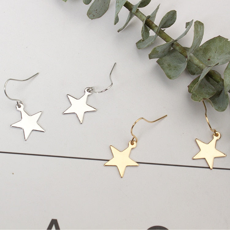 2017 New Hollow Geometry Earrings Heart Sweet Gold Love Earrings Women Gifts Jewelry Orecchini Brincos Pendientes Oorbellen