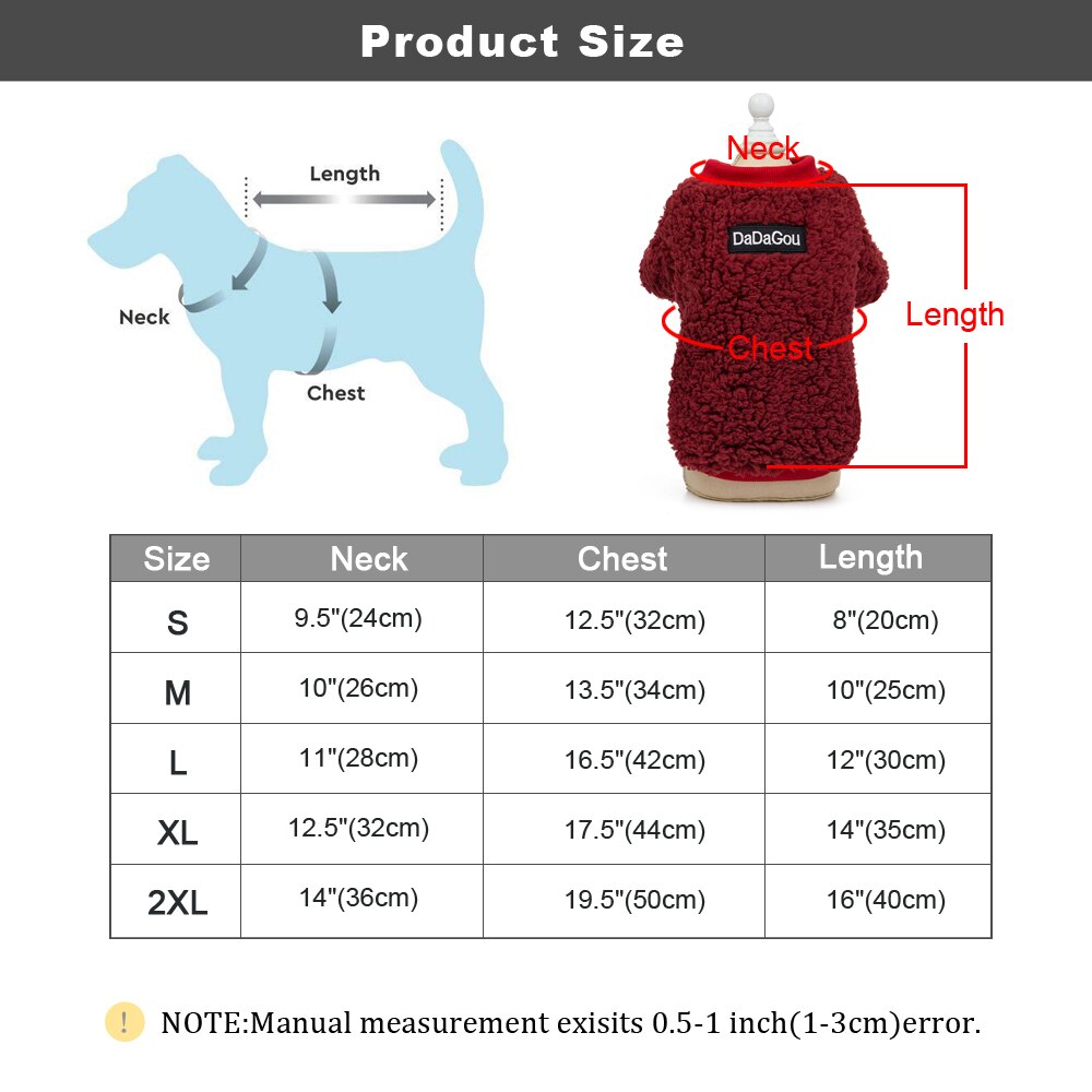 Chihuahua Clothes Small Dog Coat Jacket Winter Clothes for Dog Puppy Pet Clothing for Small Medium Dogs Yorkie French Bulldog