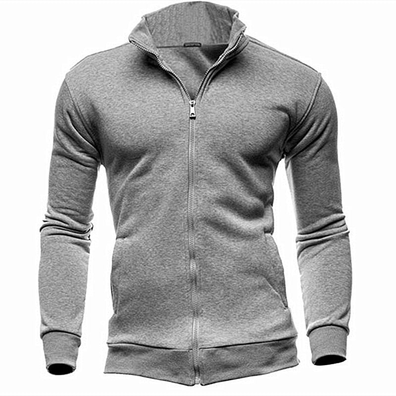 MRMT 2023 Brand New Men's No Hoodies Sweatshirts Zipper Stand Collar Men Sweatshirts For Male No Hooded Sweatshirt Man Pullover