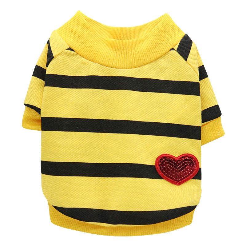Pet Dog Clothes Striped Hoodie French Bulldog Hoodies Teddy Bichon Puppy Clothes Dog Supplies Clothes For Small Dogs Pet Clothes