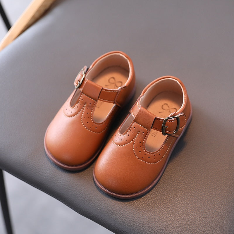 Baby Hollow Shoes New Fashion Korean Children's Girls Spring Autumn Toddler Pu Princess Danceing Shoes Kids Shoe Girls Flat Shoe