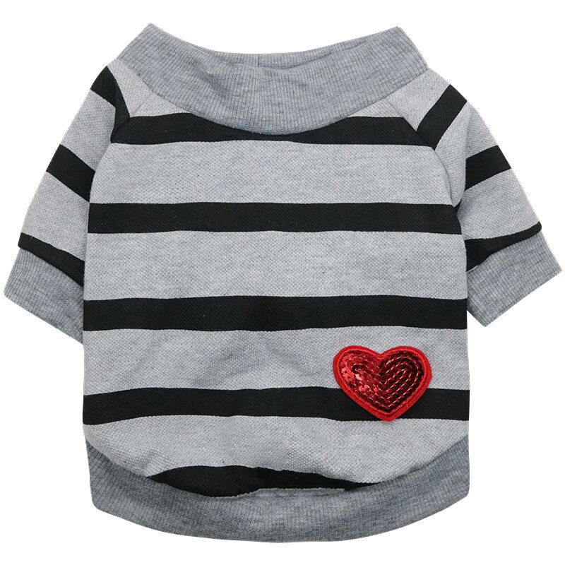 Pet Dog Clothes Striped Hoodie French Bulldog Hoodies Teddy Bichon Puppy Clothes Dog Supplies Clothes For Small Dogs Pet Clothes