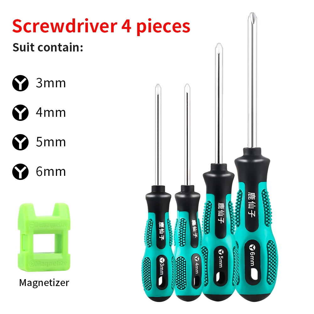 LUXIANZI Torx Screwdriver Set Hand Multi-tool Kit Magnetic Bit Insulated Handle Screw Driver Repair Tools For Home Manual