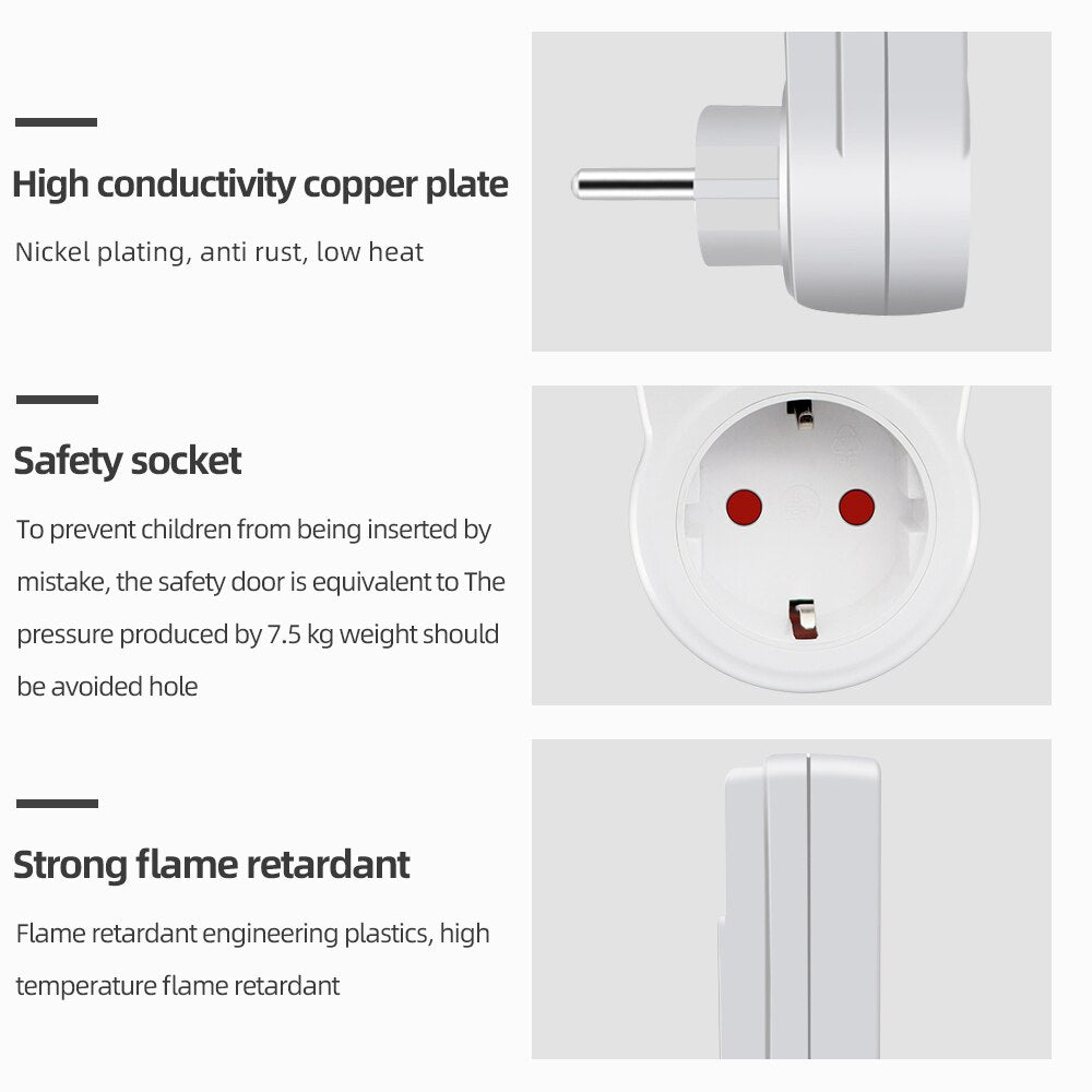 Digital Timer Switch Electronic 12/24 Hour Programmable Timing Socket EU UK US AU FR Plug Outlet Kitchen Appliance Time Control