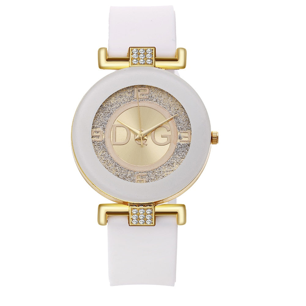 Simple Black White Quartz Watches Women Minimalist Design Silicone Strap Wristwatch Big Dial Women's Fashion Creative Watch 2022