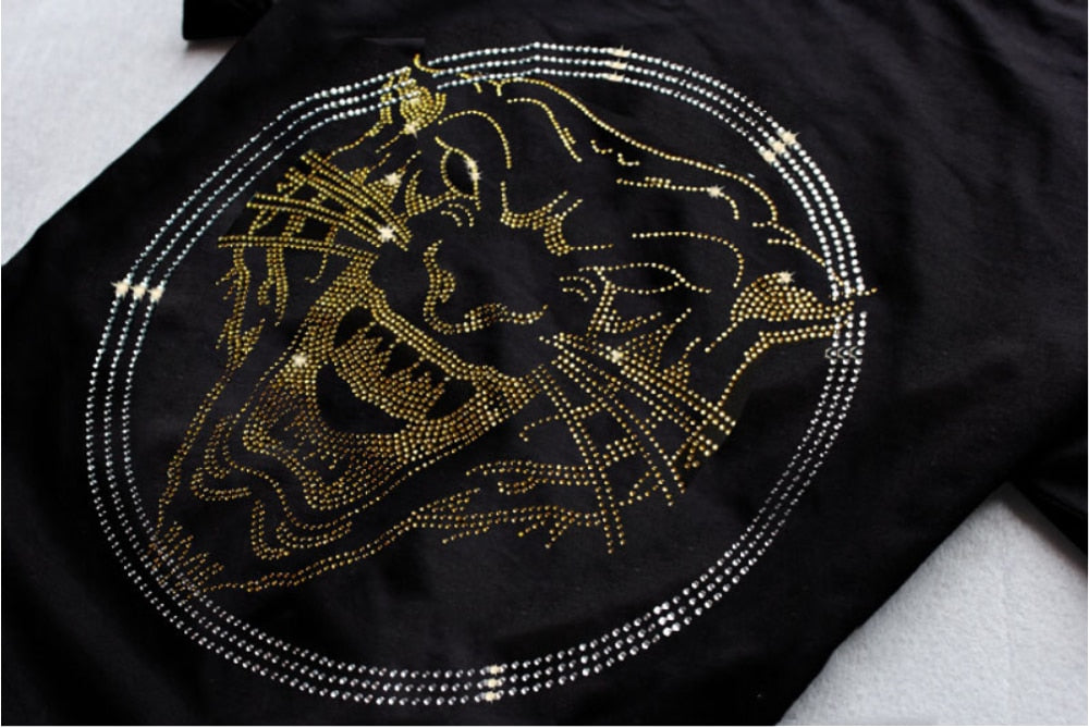 2023 men Tshirt Diamond tshirt male summer Hot drill men gifts top tees Ganbu