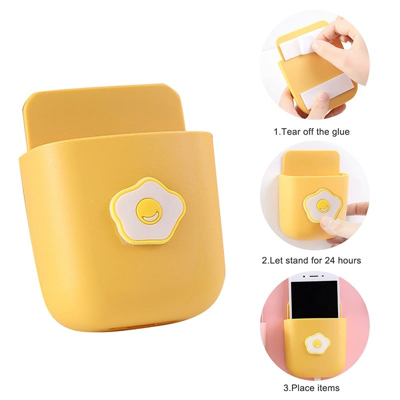 Wall Mounted Organizer Storage Box Remote Control Air Conditioner Stand Holder Charging Holder Office Home Storage Organization