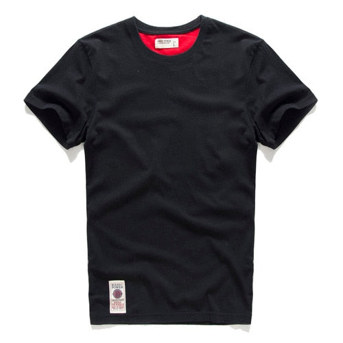 Men's T-shirt Cotton Solid Color t shirt Men Causal O-neck Basic Tshirt Male High Quality Classical Tops