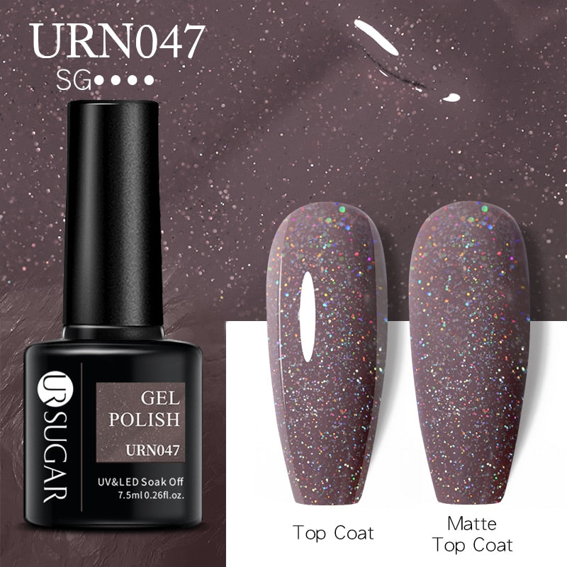 UR SUGAR 7.5ml Autumn Red Series Nail Gel Polish Gel Paint Nail Art Semi Permanent Nail Art Manicure Soak Off LED UV Nail Gel