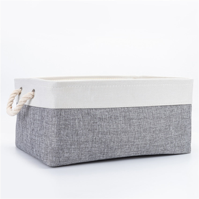 Home Supplies Free Shipping Folding Linen Organizer Box Baby Toys Socks Clothes Book Gadget House Office Laundry Basket Storage