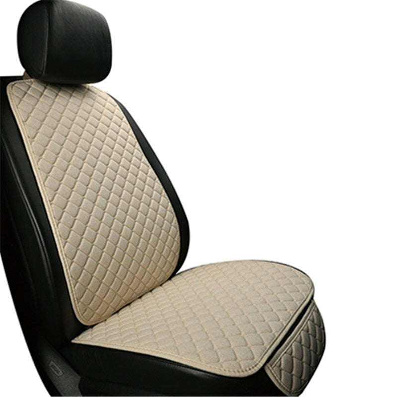 Flax Car Seat Cover Automobile Seat Backrest Cushion Pad Mat for Auto Front Car Styling Interior Accessories Universal Protector