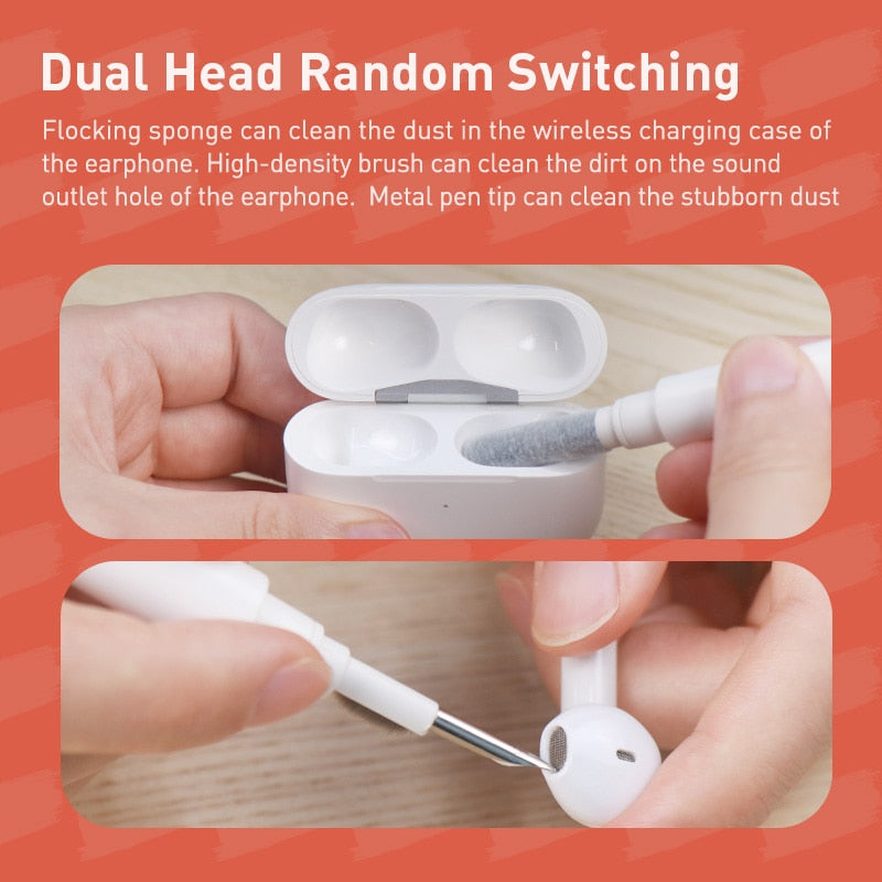 Hagibis Keyboard Cleaning Brush Computer Earphone Cleaning tools Keyboard Cleaner keycap Puller kit for PC Airpods Pro 1 2