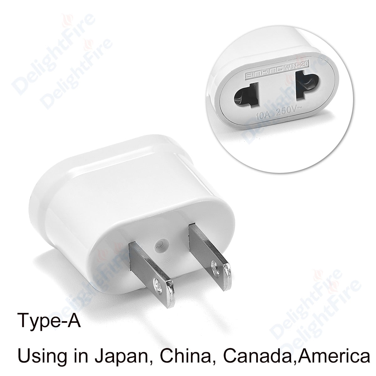 EU Plug Adapter Socket US To EU Plug Power Adaptor Converter American EU to US Plug Travel Adapter Sockets Charger Outlet