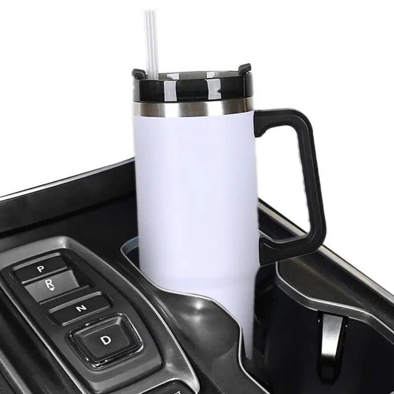 NEW 30oz Mug With Handle Insulated Tumbler Straw Stainless Steel Coffee Termos Cup In-Car Vacuum Flasks Portable Water Bottle