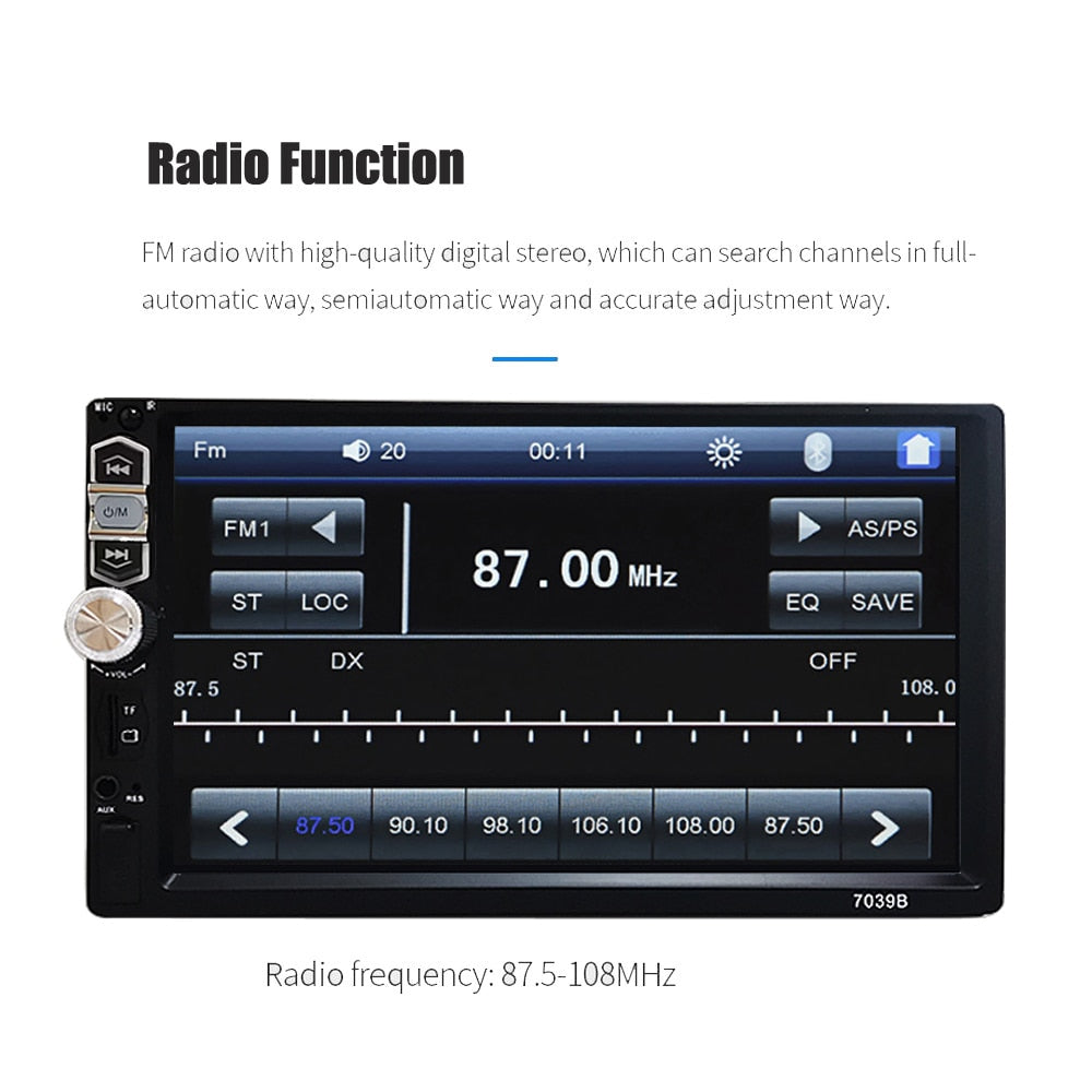 2 Din Car Radio 7" HD Touch Screen Audio Stereo Video MP5 For VIP Do Not Pay