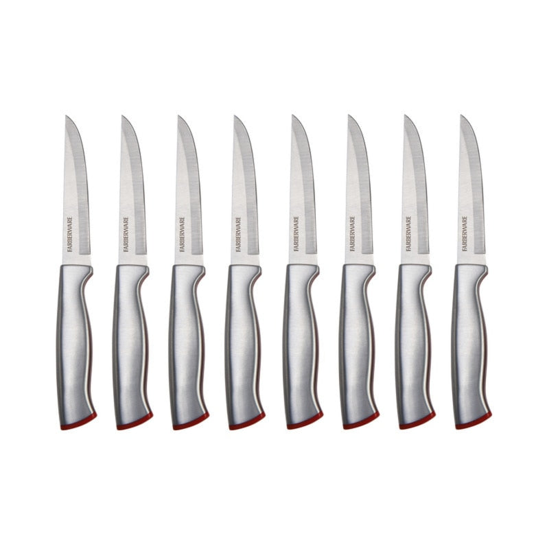 Farberware Edgekeeper 15-piece Stainless Steel Basic Red Knife Block Set knife kitchen chef knife knives