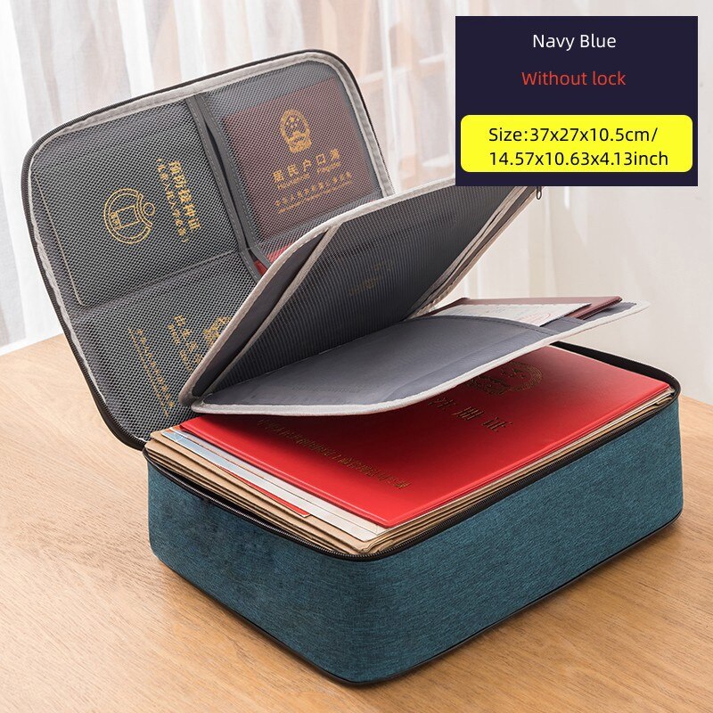 Document Storage Bag Organizer File Boxes Bins Basket Drawer Container Home Office Storage Organization Accessories Supplies
