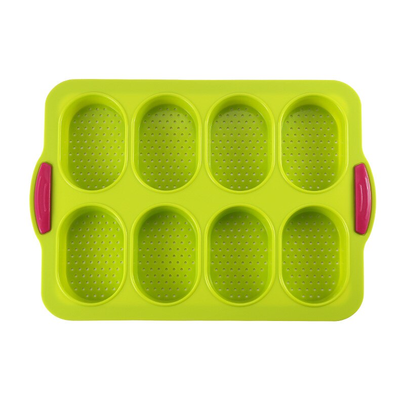 Mini baguette baking tray Bread baking mould Silicone non-stick bread baking tray Mould for baking French bread stick rolls 1PC