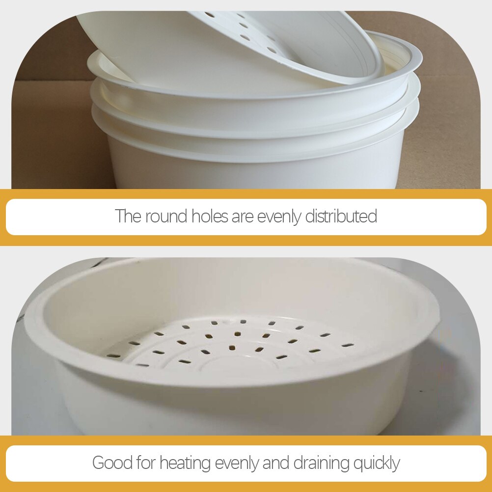 2 Pcs Rice Cooker Steam Rack Momo Steamer Plastic Kitchenware Cookware Creative Cooking Multi-functional Simple Food Household