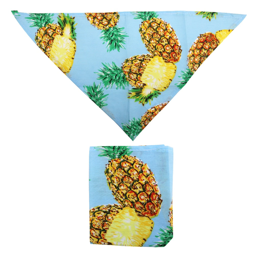 1 Pcs Dog Bandana Summer Dog Acccessories Fruit Printting Bandanas Scarf Small Dog Cat Puppy Bandanas/Bibs Pet Accessories S/M