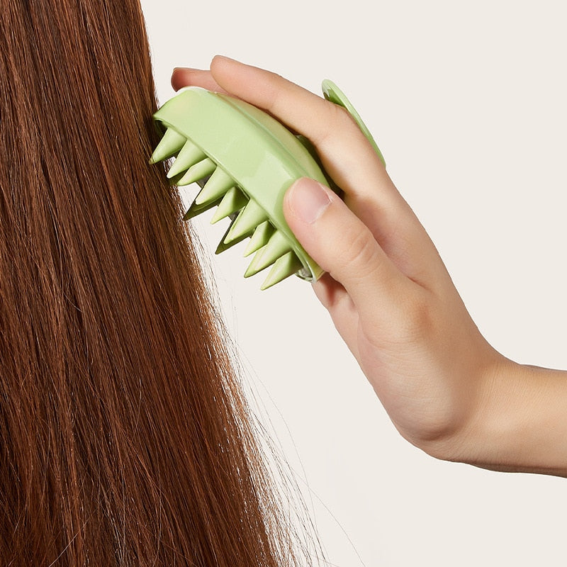 Wet and Dry Scalp Massage Brush Head Cleaning Adult Soft Household Bath Silicone Shampoo Brush Massage Comb