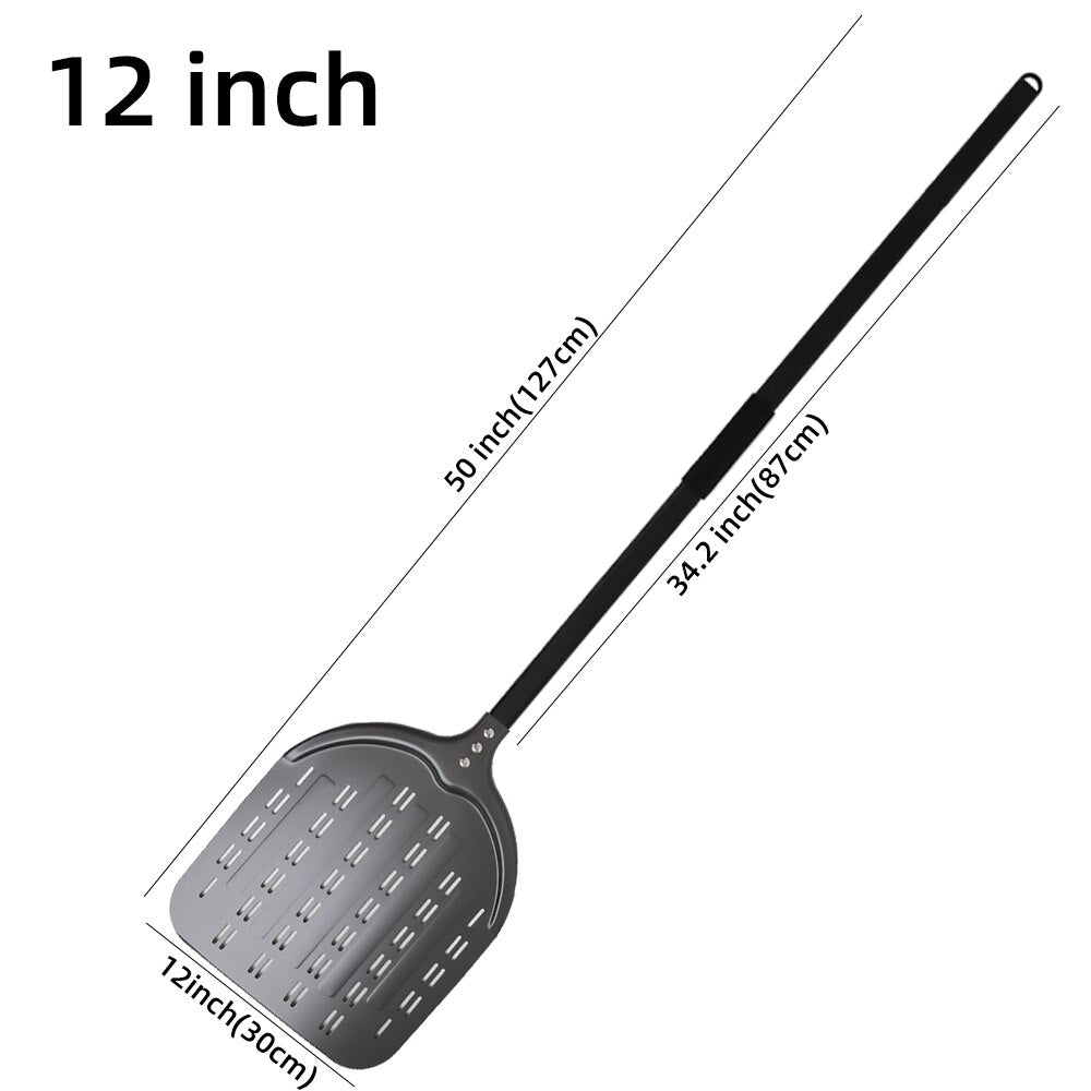 12 Inch Pizza Peel Turning Paddle Short Handle Shovel Kitchen Utensils Aluminum Apple Shape Pizza Turner Nonstick Baking Tools
