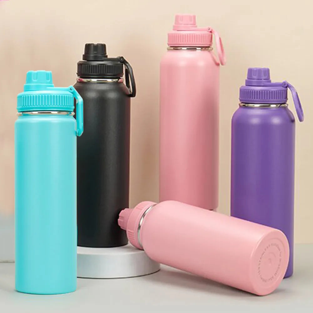 Thermo Bottle Sport Thermal Insulation Cup Travel Water Bottle Vacuum Flask 304 Stainless Steel Portable Insulation Coffee Cup