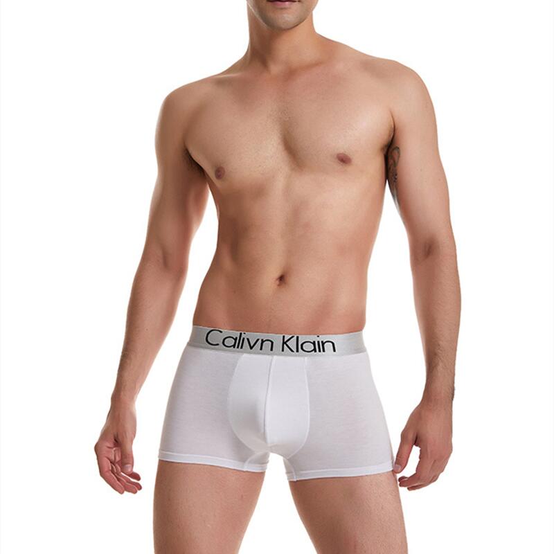 Fashion Letter Printing Boxershorts Breathable Ice Silk Men's Underwear 3D Pouch Shorts Underpants Seamless Male Boxer Pants