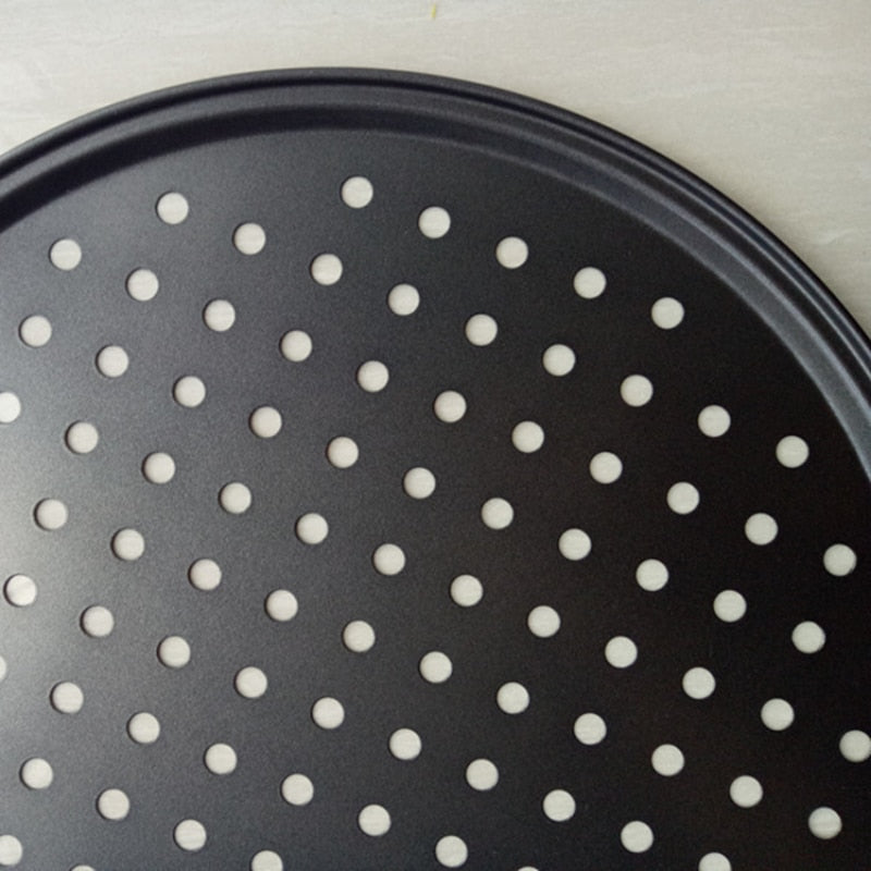 Non Stick Ro UndOven Tray Carbon Steel Perforated With Holes Cooking Plate Dishes Holder Baking Tool