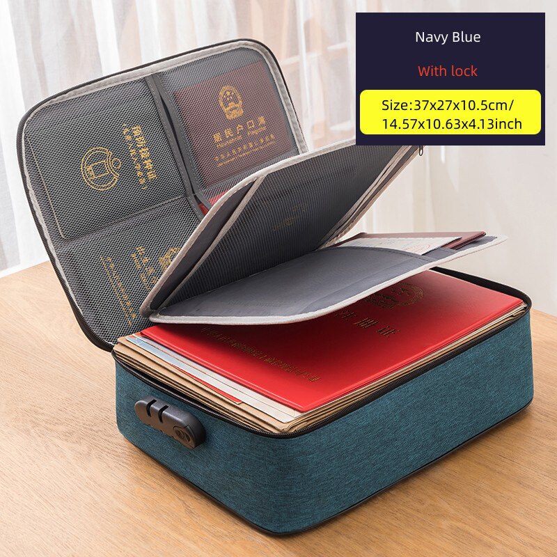 Document Storage Bag Organizer File Boxes Bins Basket Drawer Container Home Office Storage Organization Accessories Supplies