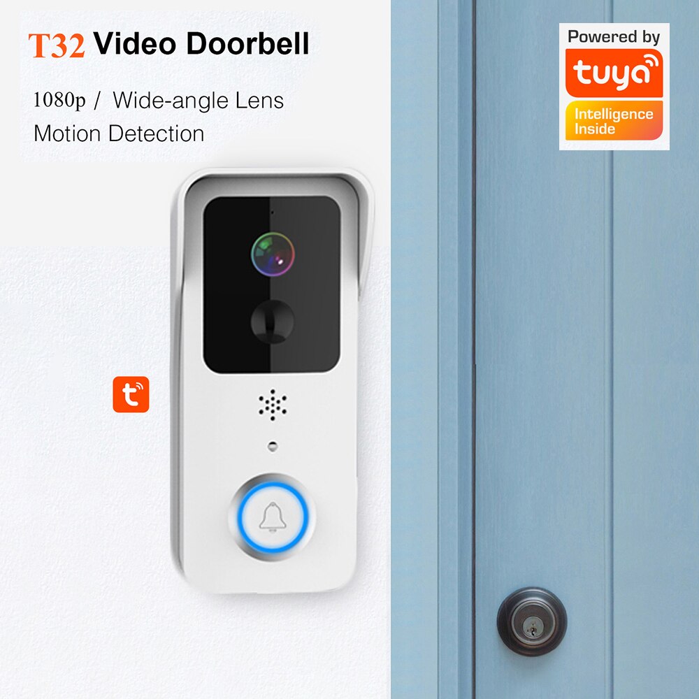 Tuya Smart Home Video Doorbell Camera Outdoor Wired Wireless Door Bell 1080P Waterproof House Security Protection Smart Life
